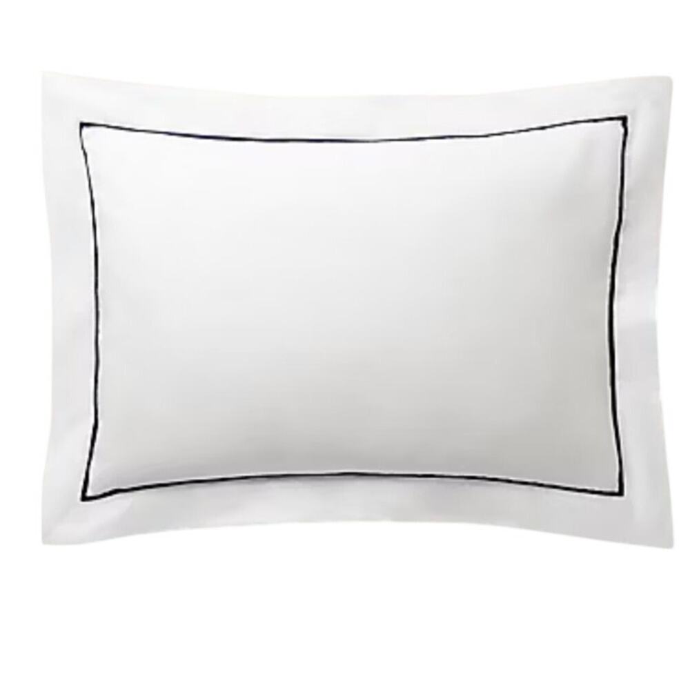 Ralph Lauren NWT Organic Cotton Palmer Percale One Standard Sham Polo Navy
